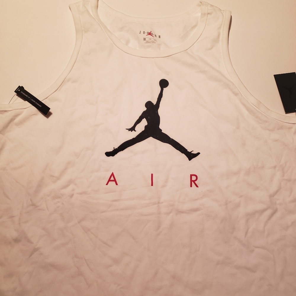 Jordan Mens Jumpman Tank Top White - Picture 12 of 16